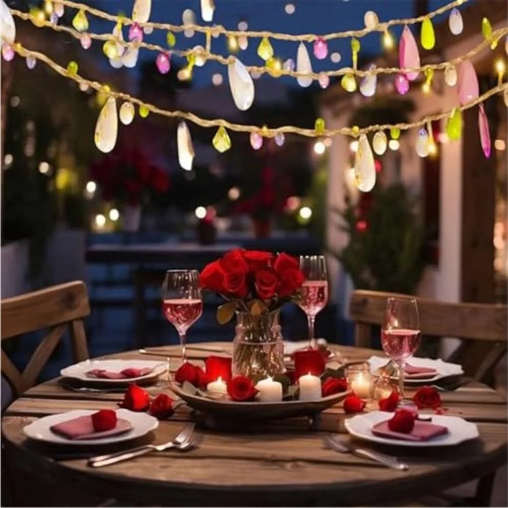 Battery Operated Fairy String Lights Warm White LED Remote Timer 8 Modes